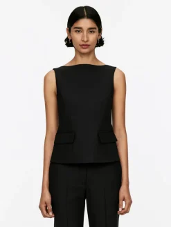 Boat-Neck Vest