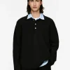 Boiled Wool Polo Shirt
