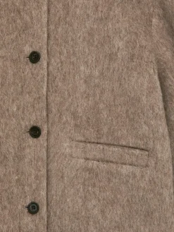 Brushed Wool-Blend Jacket