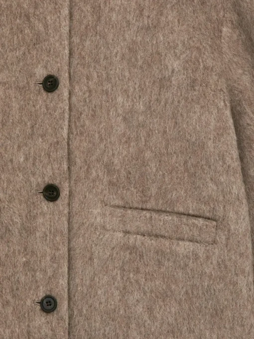 Brushed Wool-Blend Jacket