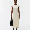Cap-Sleeve Rib Dress