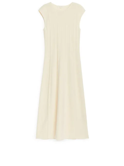 Cap-Sleeve Rib Dress
