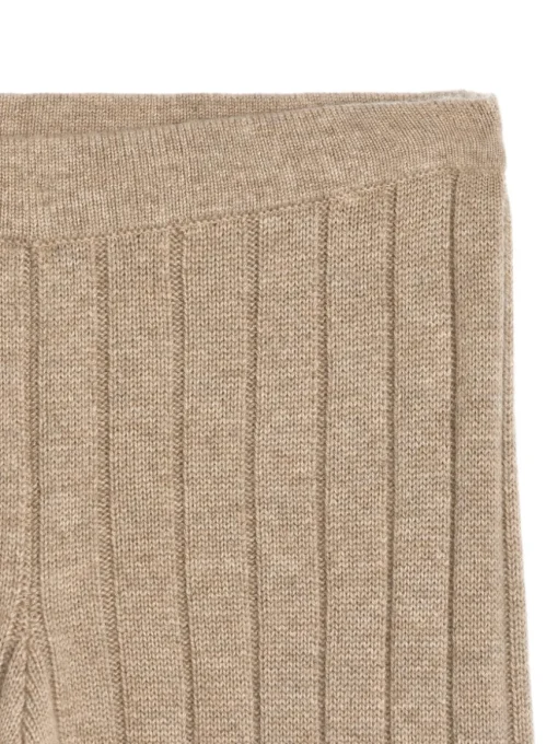 Cashmere-Wool Rib Trousers