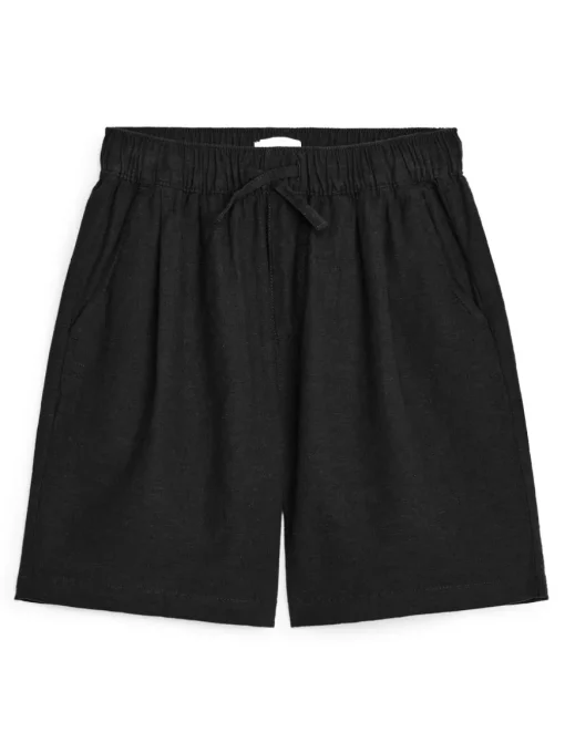 Cotton-Linen Shorts