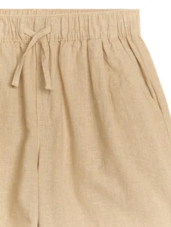 Cotton-Linen Shorts