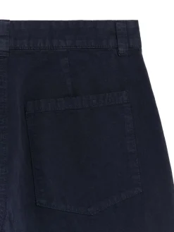Cropped Cotton Linen Chinos