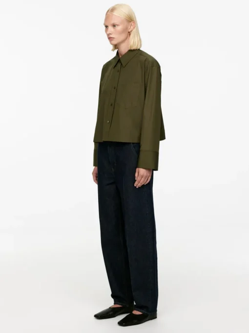 Cropped Cotton Shirt