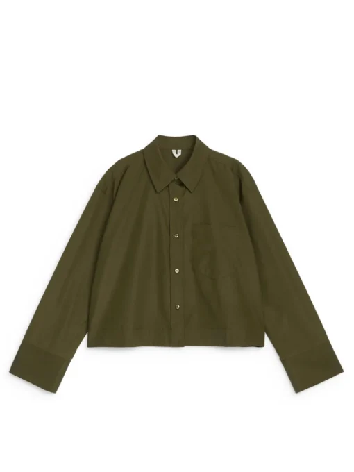 Cropped Cotton Shirt