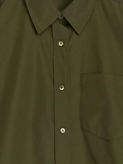 Cropped Cotton Shirt