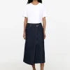 Denim Wrap Skirt