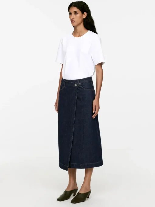 Denim Wrap Skirt