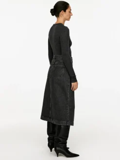 Denim Wrap Skirt