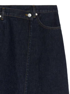Denim Wrap Skirt