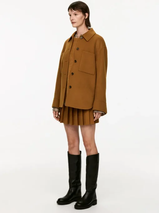 Double-Face Wool-Blend Shirt