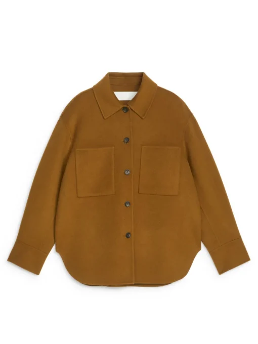 Double-Face Wool-Blend Shirt