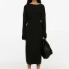 Draped Wool Dress