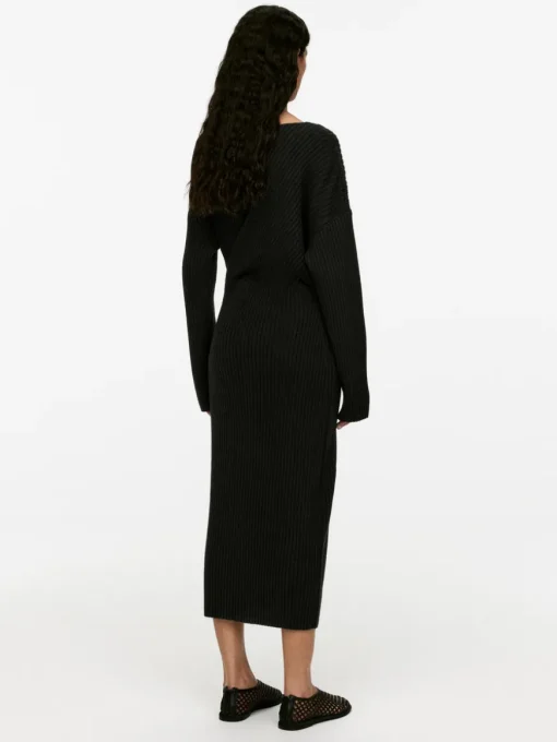 Draped Wool Dress