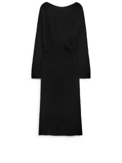 Draped Wool Dress