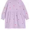Embroidered Sweatshirt Dress