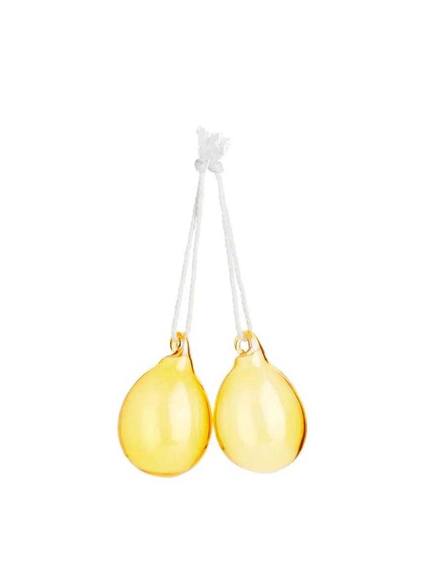 Glass Eggs Set Of 2