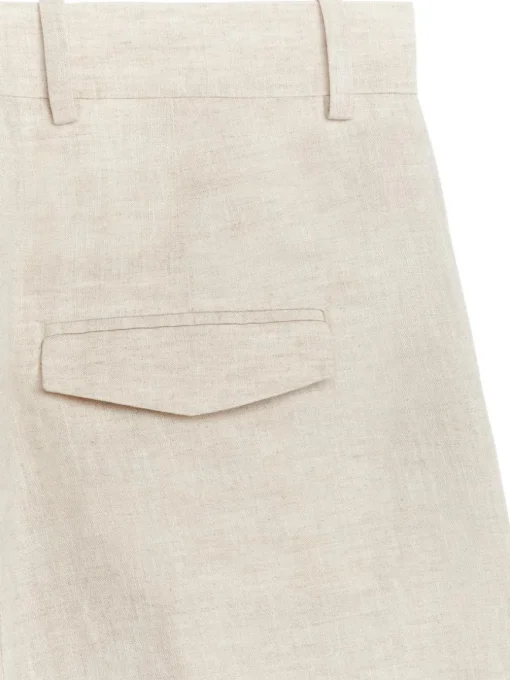 High Waist Linen Shorts