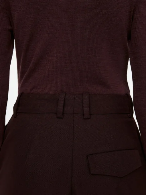 High-Waist Pleated Trousers