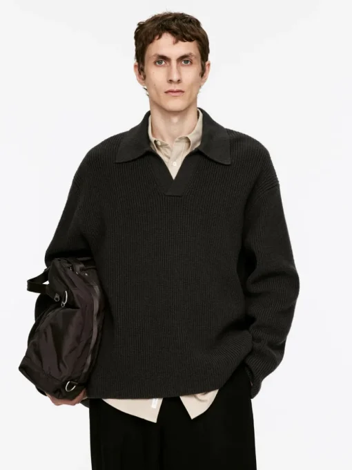 Knitted Polo Jumper