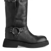 Leather Biker Boots