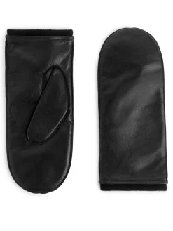 Lined Leather Mittens
