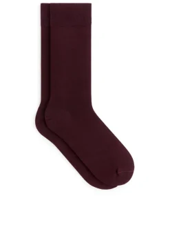 Mercerised Cotton Socks Plain