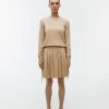 Pleated Midi Skirt