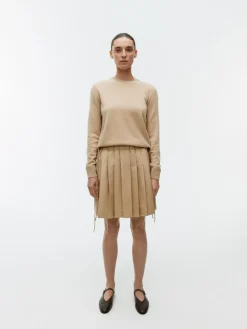 Pleated Midi Skirt