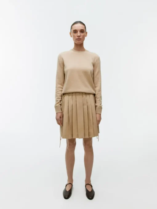 Pleated Midi Skirt