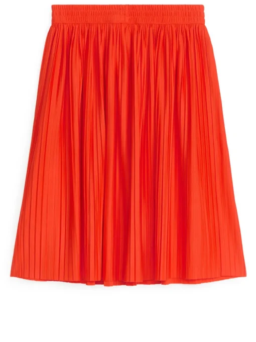 Pleated Midi Skirt