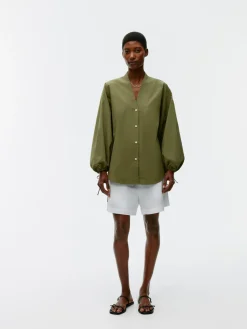 Puff-Sleeve Blouse