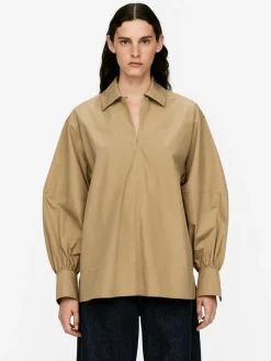 Puff-Sleeve Blouse