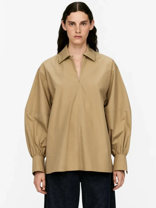 Puff-Sleeve Blouse