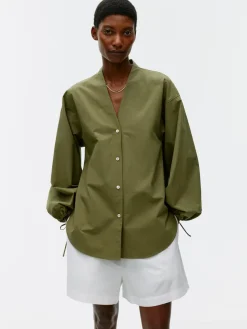 Puff-Sleeve Blouse