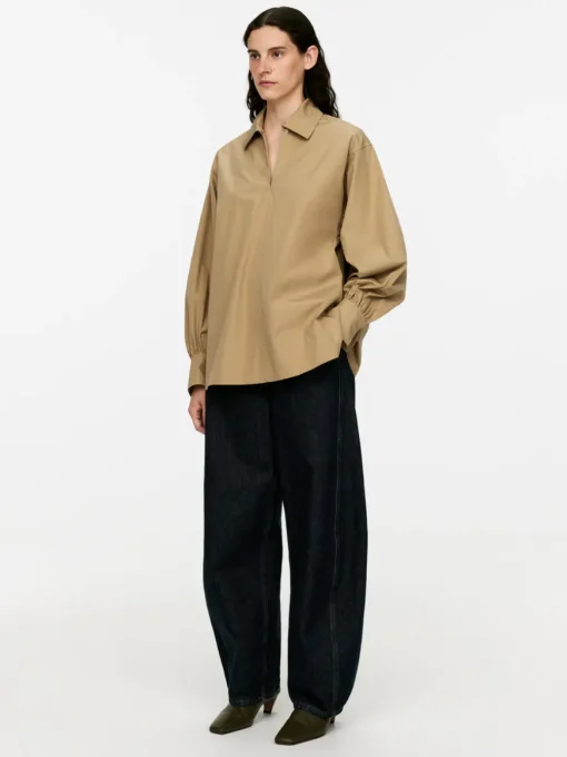 Puff-Sleeve Blouse