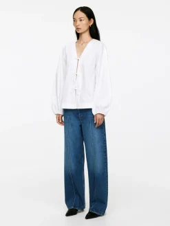 Puff-Sleeve Blouse