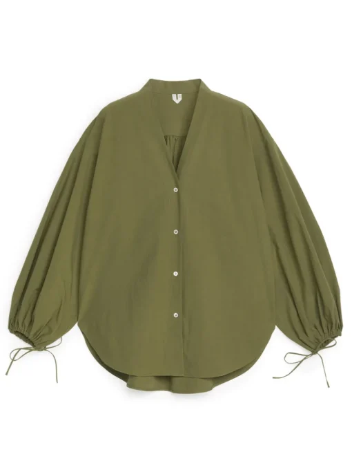 Puff-Sleeve Blouse