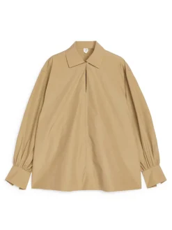 Puff-Sleeve Blouse