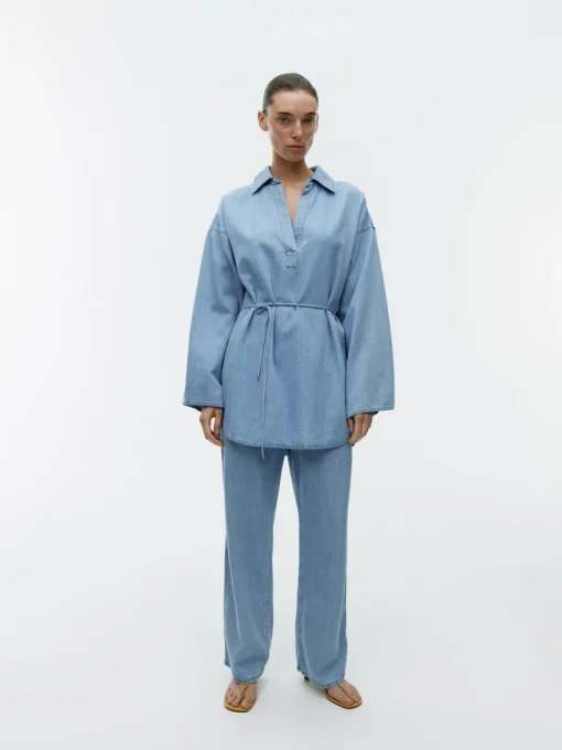 Relaxed Denim Tunic