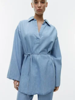 Relaxed Denim Tunic