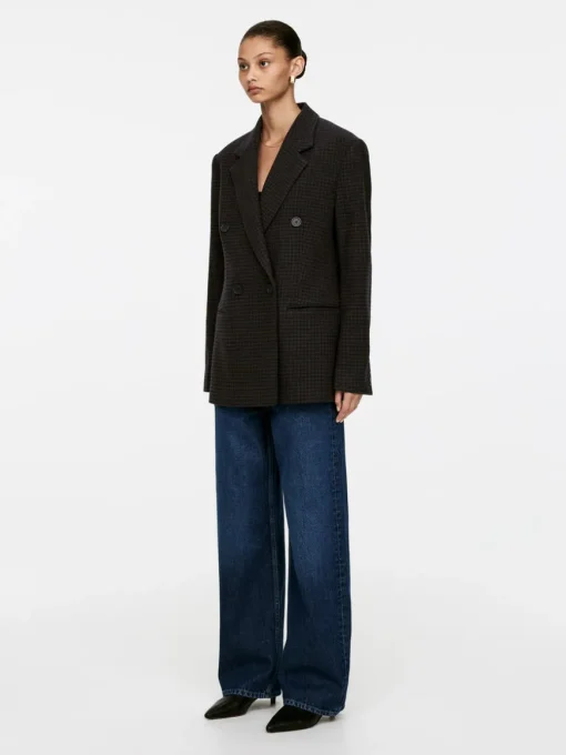 Relaxed Double-Breasted Blazer