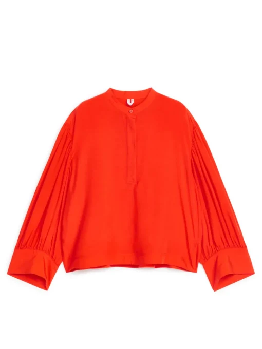 Relaxed Lyocell-Linen Blouse
