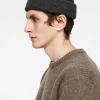 Ribbed Wool Blend Beanie