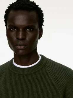 Rib-Knit Crewneck Jumper