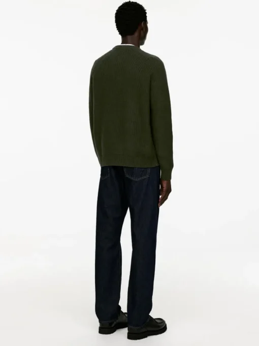 Rib-Knit Crewneck Jumper