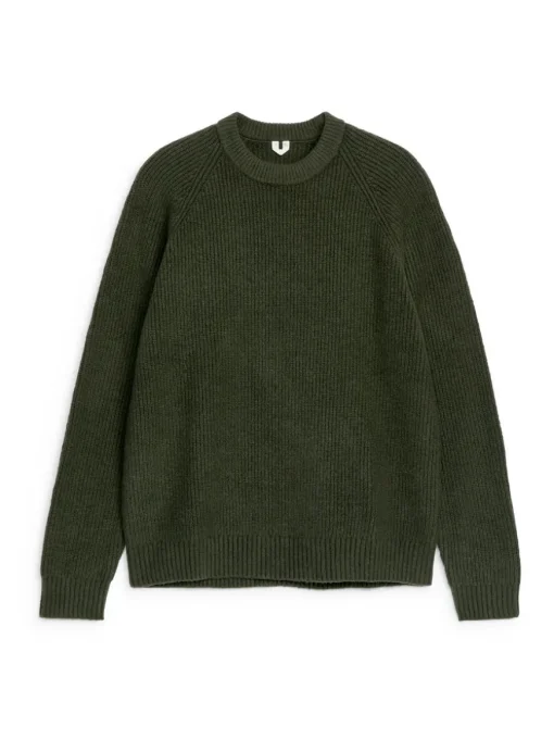 Rib-Knit Crewneck Jumper